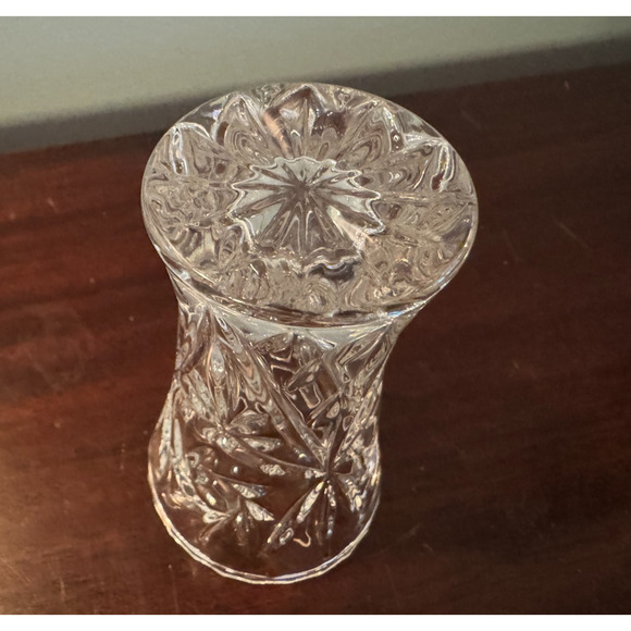 Lenox Crystal Star Vase 4 Inch Bud Vase / Posy Czech Republic With Box & COA - Picture 4 of 9
